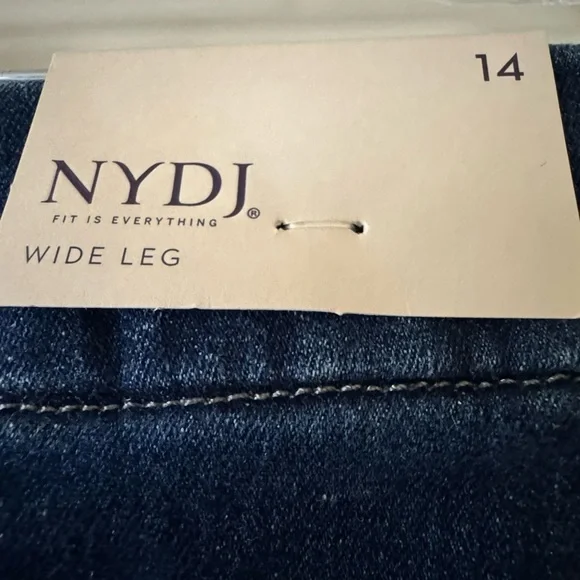 NYDJ Fanciful Wide Leg Capri Jeans Size 14 BNWT - Picture 4 of 6